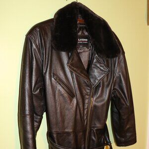 FINAL OFFER! - Wilson's Women's Mid-length Leather Coat - L